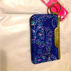 Lilly Pulitzer coin purse, blue NWT